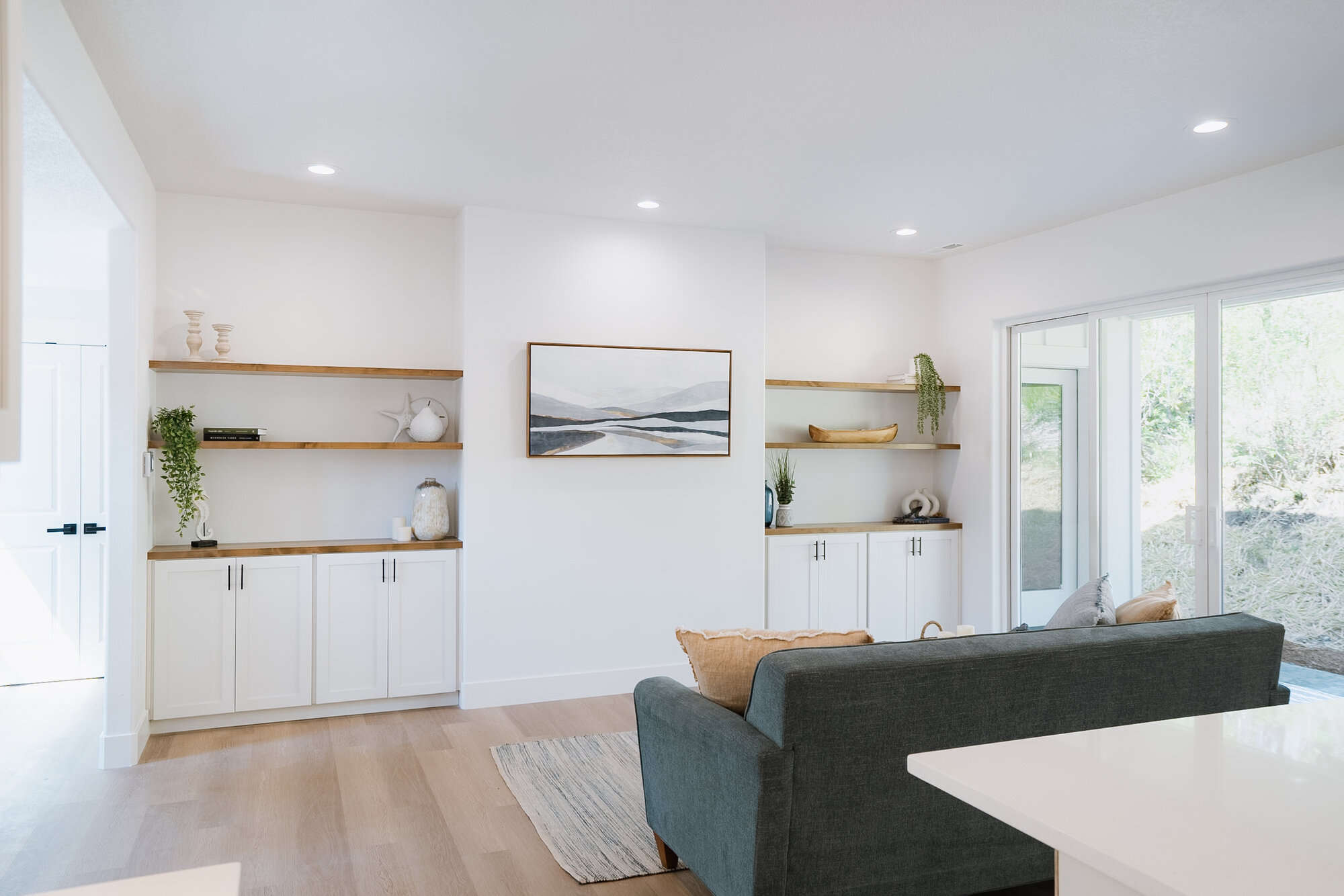 His Builders living room renovation